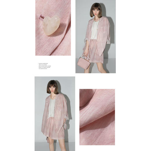 COCOBELLA立体刺绣休闲西装女夏日写意渲染遮阳薄外套SI0008 商品图2