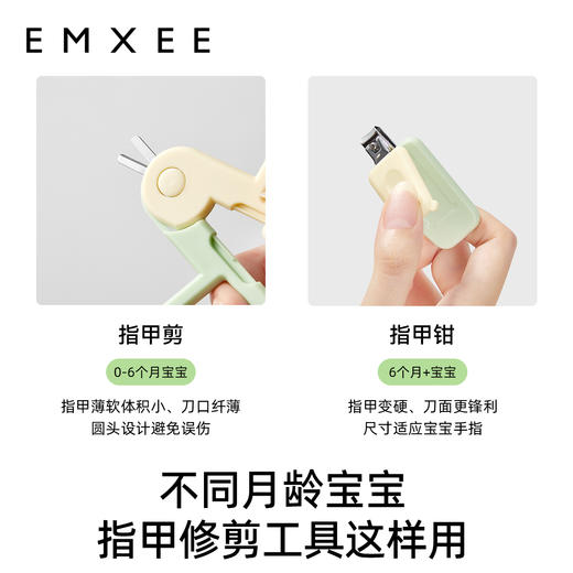 【母婴用品】嫚熙婴儿指甲剪新生专用宝宝指甲钳儿童指甲刀剪指甲套装 商品图1
