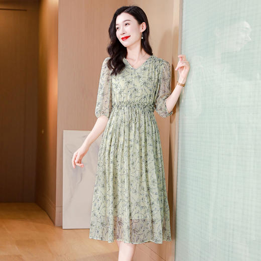 真丝连衣裙清新温柔风ASE25016 商品图3