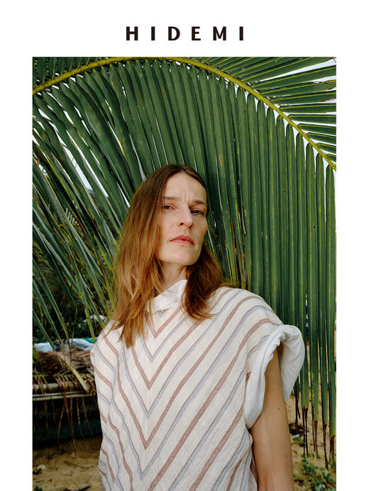 HIDEMI 度假系列水洗超柔软婴儿感色织条纹立体设计感套装 上衣/半裙 商品图9