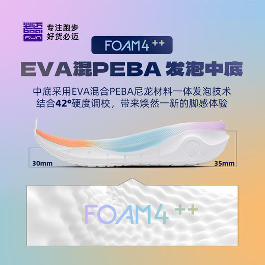 必迈新款远征者厚道跑步鞋男女缓震软弹透气休闲跳绳健身运动鞋 商品图2