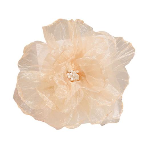 今生带花 来世漂亮【超仙欧根纱花朵发夹】夏季新款度假风刘海夹 森系花花夹子头饰  商品图4