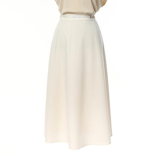 Famecoco范可儿优雅垂感半裙女士夏季透气a字通勤长裙FAC3HA025 商品图2