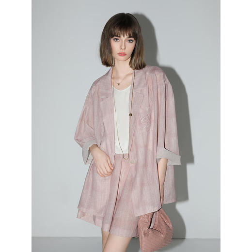 COCOBELLA立体刺绣休闲西装女夏日写意渲染遮阳薄外套SI0008 商品图3