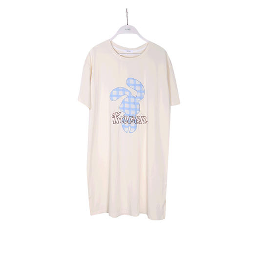 美季美优女士棉质贴布绣短袖裙J420406 商品图4