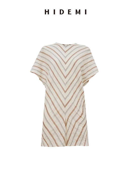 HIDEMI 度假系列水洗超柔软婴儿感色织条纹立体设计感套装 上衣/半裙 商品图10