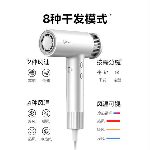 美的吹风机FG3流光白 商品图5