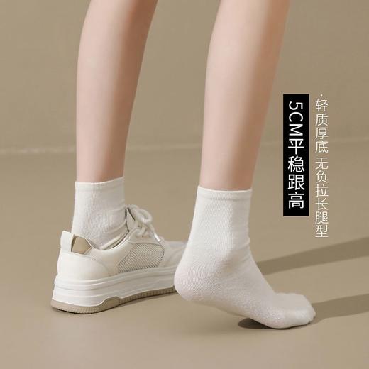 ZHR厚底网面小白鞋2024新款ins潮网洞鞋增高板鞋轻便舒适休闲鞋子 商品图3