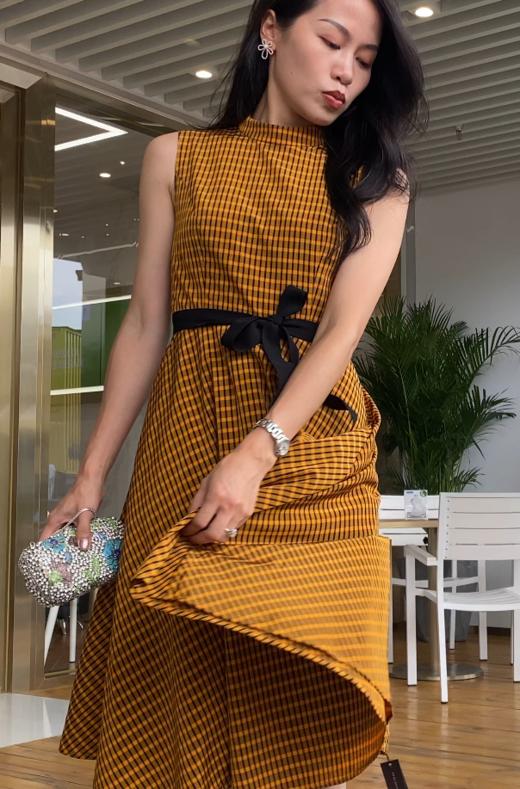 【伯妮斯茵】时尚简约格子印花连衣裙 LZ3S55 商品图6