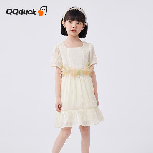【120-165】女童短袖连衣裙洋气公主裙子可可鸭 商品图0