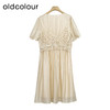 oldcolour夏季新款轻熟风港味长裙高级两件套连衣裙女GP21101757 商品缩略图1