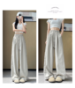 【YW】无忧购夏季薄款垂感宽松直筒休闲纸片速干香蕉弯刀裤Z412（截单后7天发货) 商品缩略图7