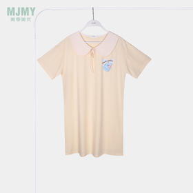 美季美优女士甜美翻领短袖裙J420403