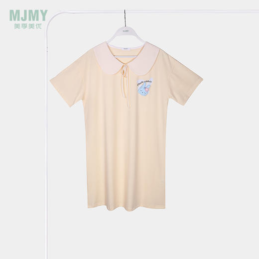 美季美优女士甜美翻领短袖裙J420403 商品图0