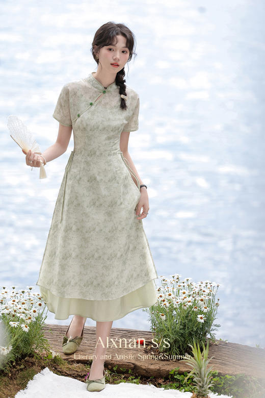 鹿向南「竹枝词」新中式罩衫上衣L37205SY 商品图3