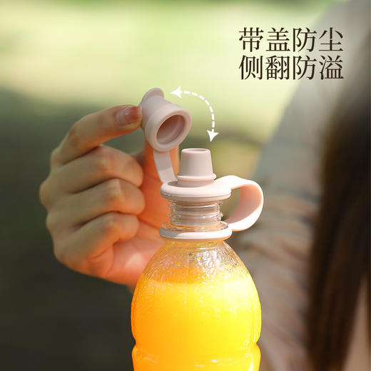 防溢饮料瓶吸嘴硅胶通用矿泉水瓶转换盖防呛水宝宝喝水神器 商品图2