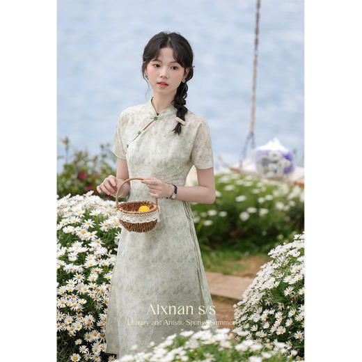 鹿向南「竹枝词」新中式罩衫上衣L37205SY 商品图2