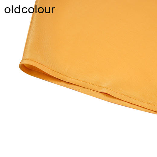 oldcolour夏季新款时尚V领露肩泡泡袖衬衫显瘦上衣P23011153 商品图4