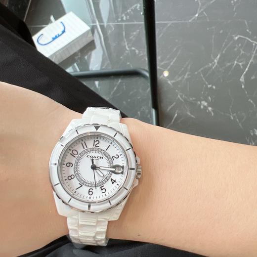 coa蔻家PRESTON系列数字双针女士石英腕表手表 商品图11