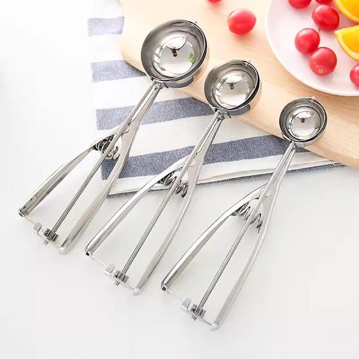 大/中/小号 不锈钢冰淇淋挖球器  雪糕勺 水果挖芋泥挖料勺圆形模具冰激凌勺 商品图0