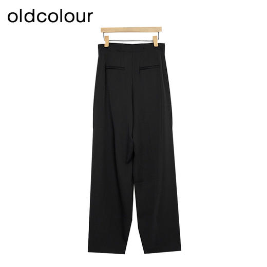 oldcolour夏季新款时尚通勤背带裤女高腰垂感连体裤P24079427 商品图2
