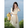 鹿向南 「月光手礼」温柔气质V领连衣裙L37001 商品缩略图2