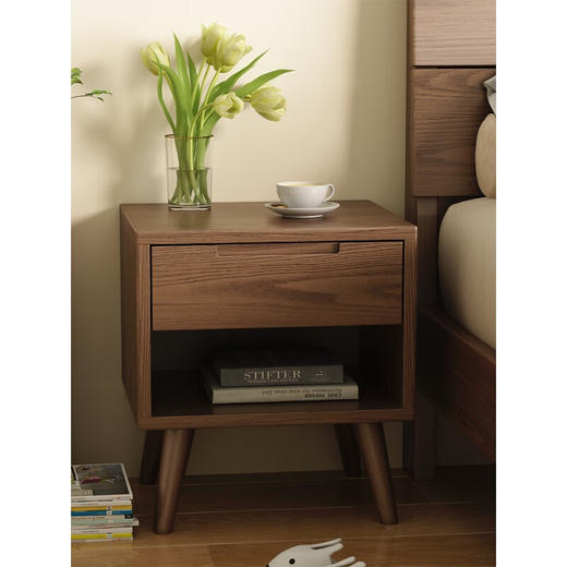 实木床头柜09#原木色 商品图1