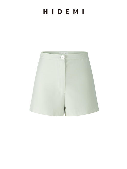 HIDEMI 度假系列V领纽结设计感背心套装 背心/短裤 薄荷曼波绿/乌木棕 商品图9