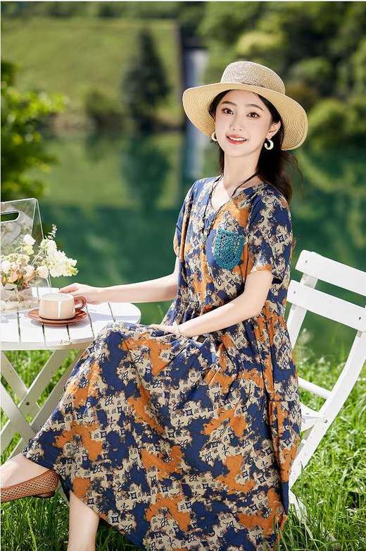 2F诗言志连衣裙Q2505 商品图0