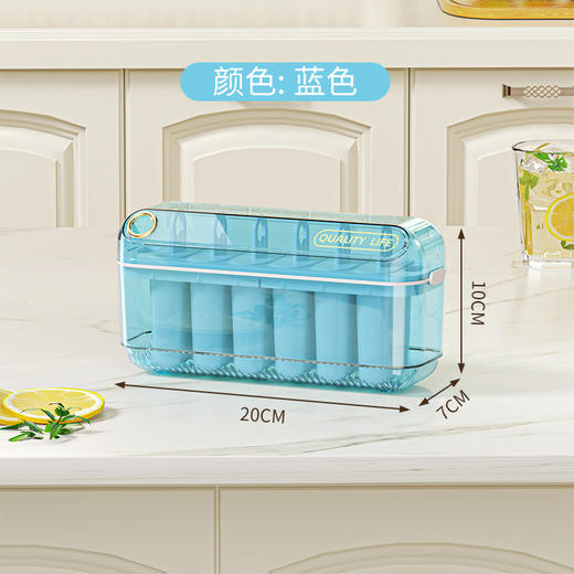 带盖冰格冰块膜具6格大容量家用自制冰棍冰棒冰淇淋模具雪糕模具 商品图6