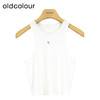 oldcolour夏季新款女士时尚简约印花无袖T恤女P21031197 商品缩略图2