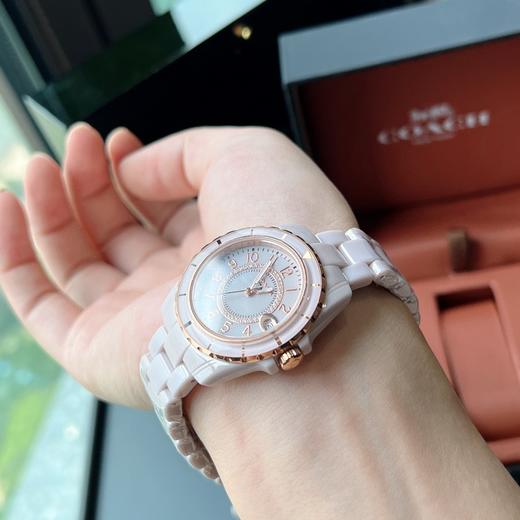 蔻家COA手表女陶瓷腕表石英防水时尚粉手表 商品图5