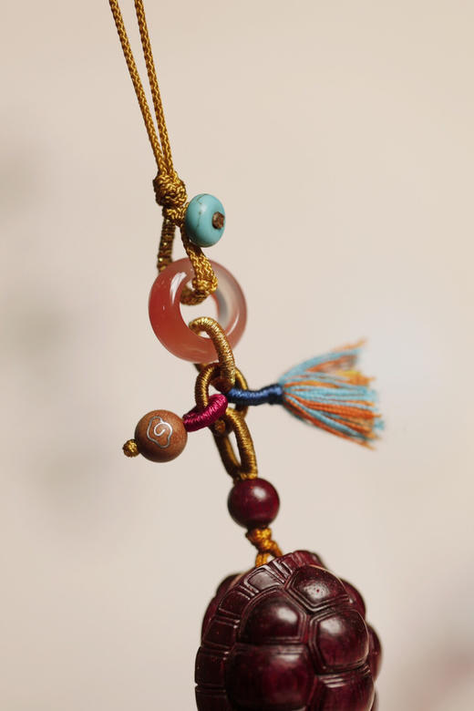 【青山特惠】小叶紫檀 富甲天下 钥匙扣 吊坠 s2 商品图8