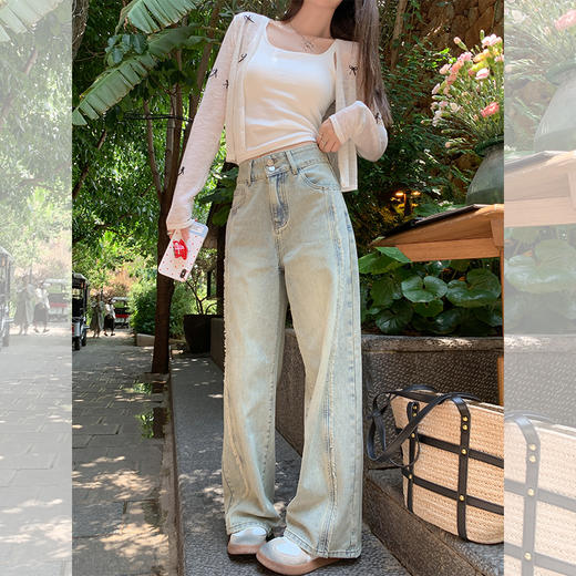 <曾小咸推荐>【美式vibe风】牛仔裤 商品图0