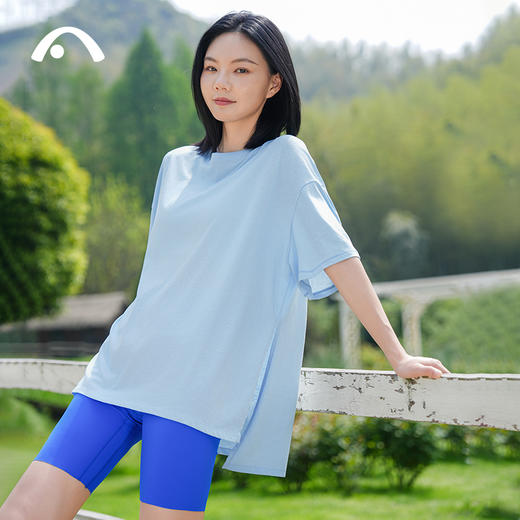 2024爱暇步春夏新品瑜伽运动健身跑步宽松短袖A24211CT 商品图3
