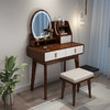 实木梳妆台带化妆镜带化妆凳9303#原木色 商品缩略图3