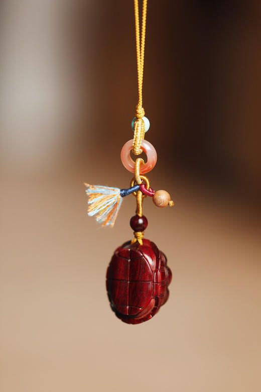 【青山特惠】小叶紫檀 富甲天下 钥匙扣 吊坠 s2 商品图1