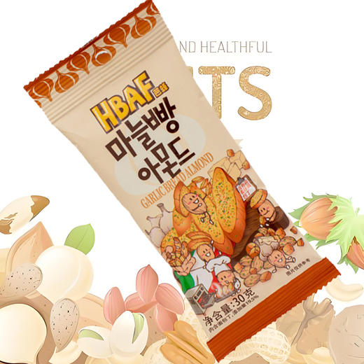 严选 韩国芭蜂(原汤姆农场)蜂蜜扁桃仁30G蒜香味 商品图0