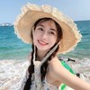 【沙滩海边度假太阳帽子草帽女】夏季防晒超大帽檐遮阳帽 可折叠帽子潮 商品缩略图1