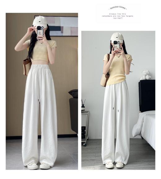 【YW】无忧购夏季薄款垂感宽松直筒休闲纸片速干香蕉弯刀裤Z412（截单后7天发货) 商品图5