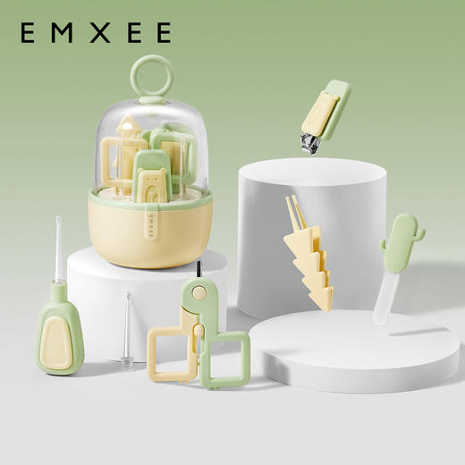 【母婴用品】嫚熙婴儿指甲剪新生专用宝宝指甲钳儿童指甲刀剪指甲套装 商品图4