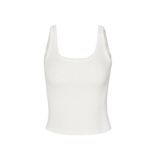 NUTH俏皮花边蕾丝吊带修身显瘦遮副乳正反两穿针织吊带背心女 商品图12