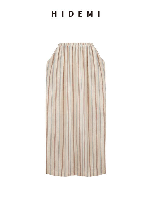 HIDEMI 度假系列水洗超柔软婴儿感色织条纹立体设计感套装 上衣/半裙 商品图11