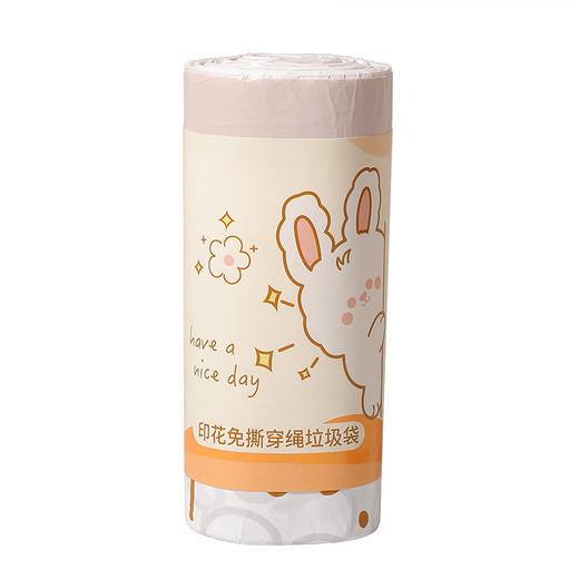 抽绳垃圾袋家用加厚手提式可爱收口大号厨房清洁塑料袋免撕拉收袋 商品图4