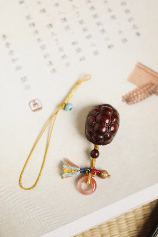【青山特惠】小叶紫檀 富甲天下 钥匙扣 吊坠 s2 商品图4