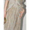 【限时秒杀】COCOBELLA重工5米压褶珠光质感半身裙高腰大摆A字长裙HS0040 商品缩略图2