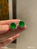 老坑玻璃种帝王绿蛋面耳钉【4150905】具体价格微信咨询 商品缩略图2