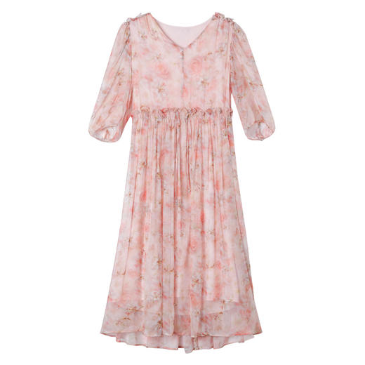 真丝连衣裙清新温柔风ASE25016 商品图4