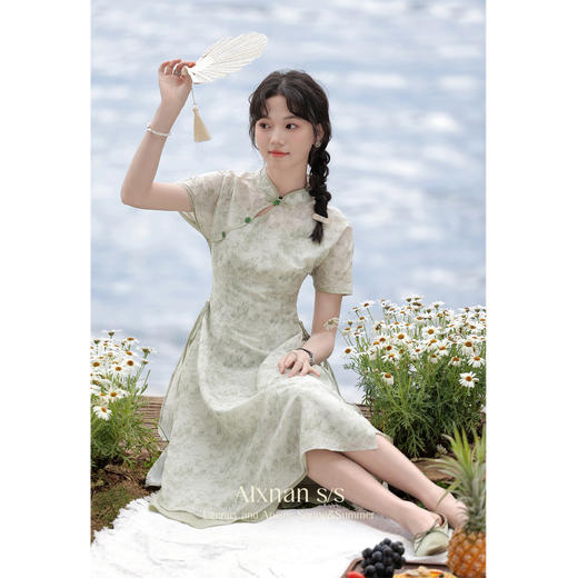 鹿向南「竹枝词」新中式罩衫上衣L37205SY 商品图1