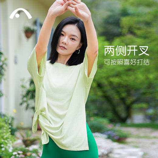 2024爱暇步春夏新品瑜伽运动健身跑步宽松短袖A24211CT 商品图4